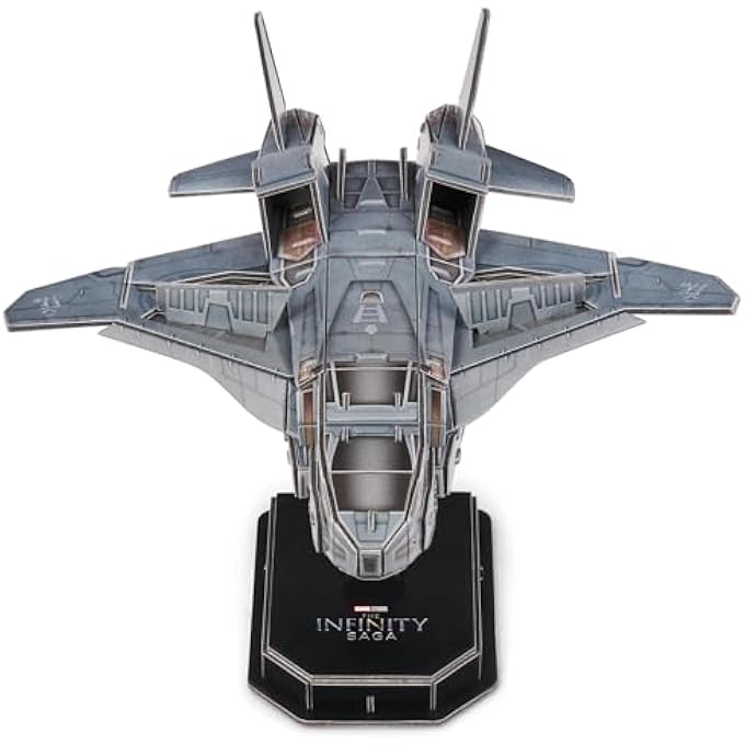 MARVEL 3D PUZZLE - AVENGERS MODEL 68 PIECES - MINI SHIP QUINJET INSPIRED BY THE SAGA PUZZLE ADULT BUILDING GAME TO COLLECT - MODEL FOR BUILDING - GAME FOR CHILDREN FROM 12 YEARS - Image 2